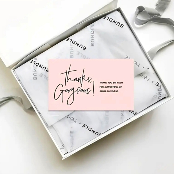 "Thank🩷You" "Thank You For Supporting my Small Business" Cards ☆》NWT《☆ - Picture 1 of 7